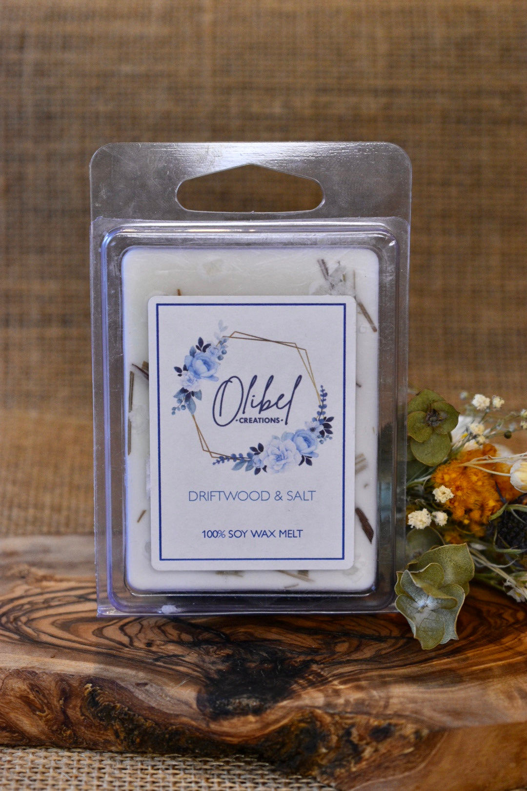 Wax Melt Clam 6 - Driftwood & Salt